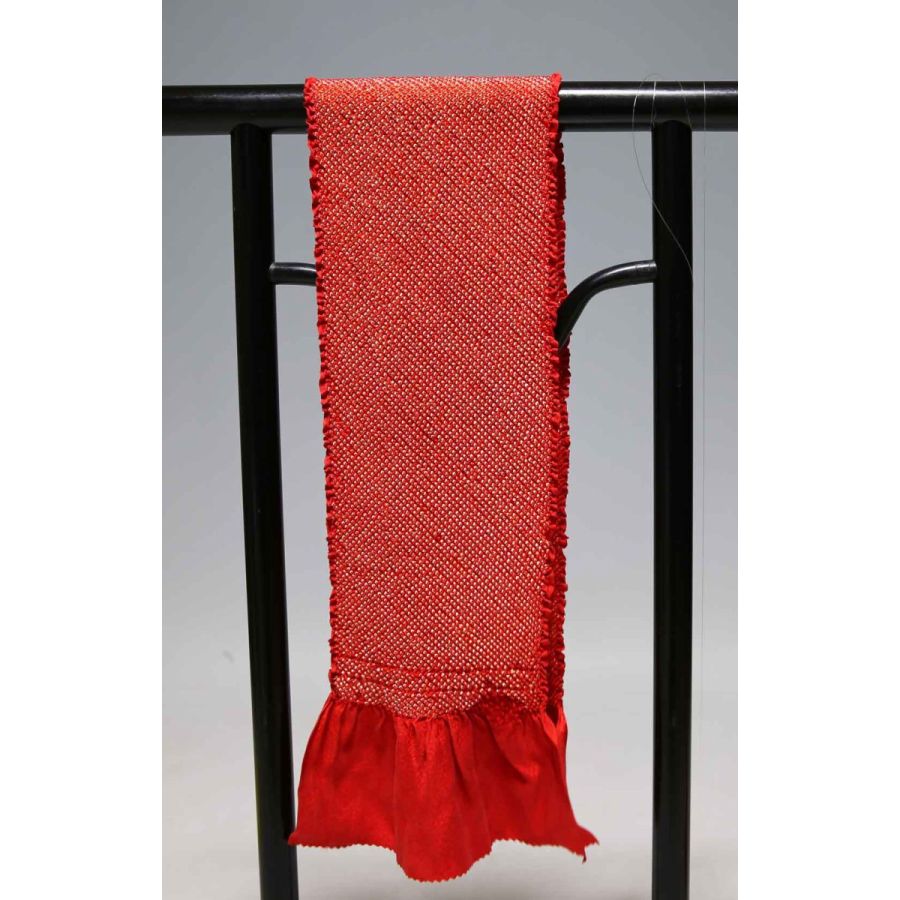 お買い得 七五三子供用正絹総絞り帯揚げ 極上品 T8537 訳あり品 クリックポスト発送 送料無料