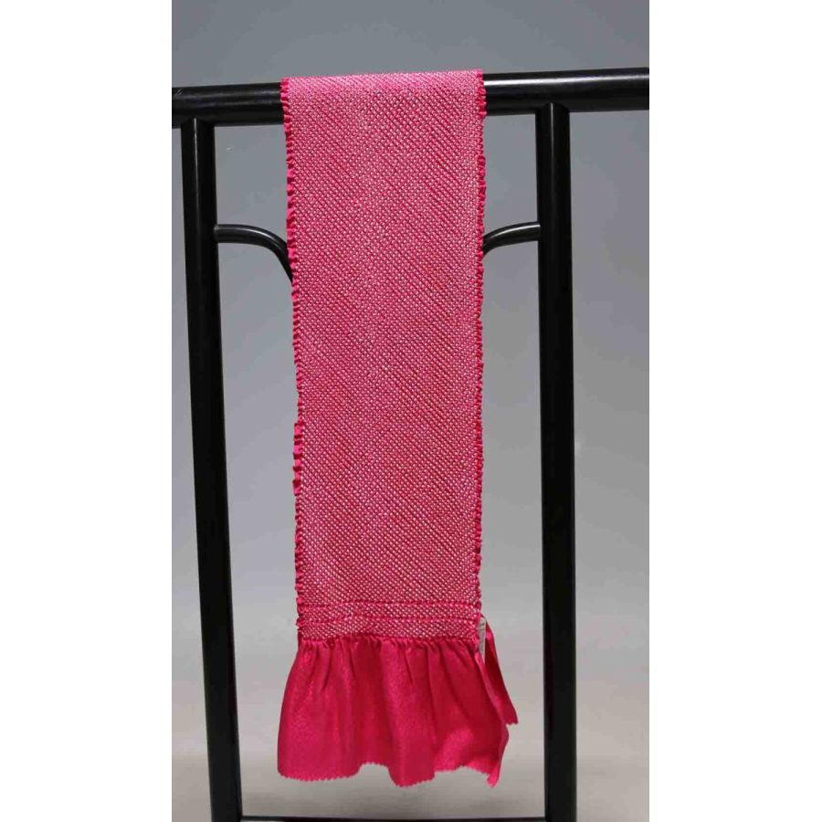 お買い得 七五三子供用正絹総絞り帯揚げ 極上品 T8555 訳あり品 クリックポスト発送 送料無料