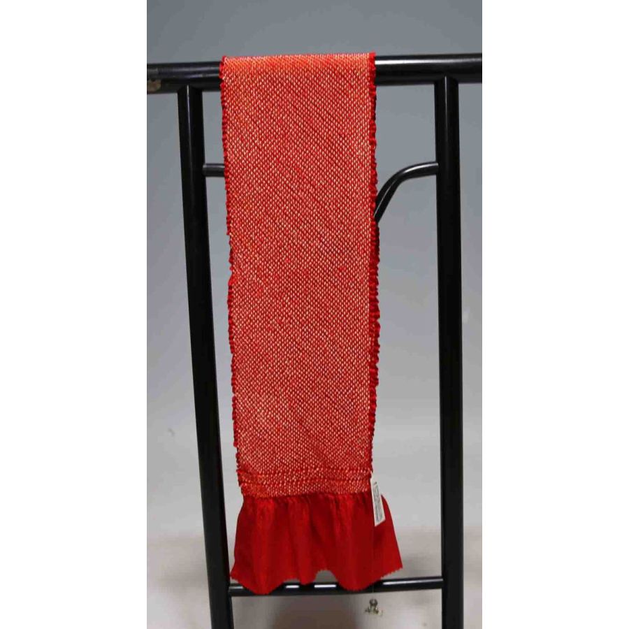 お買い得 七五三子供用正絹総絞り帯揚げ 極上品 T8557 訳あり品 クリックポスト発送 送料無料