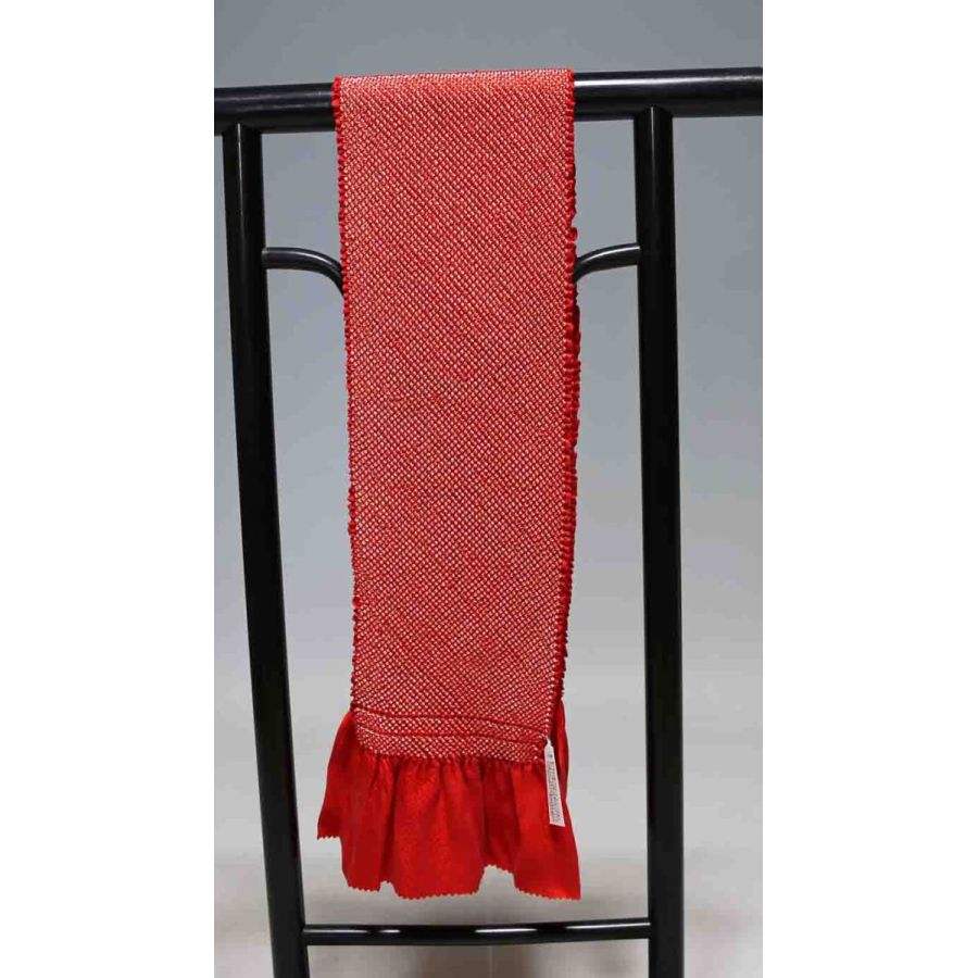 お買い得 七五三子供用正絹総絞り帯揚げ 極上品 T8559 訳あり品 クリックポスト発送 送料無料