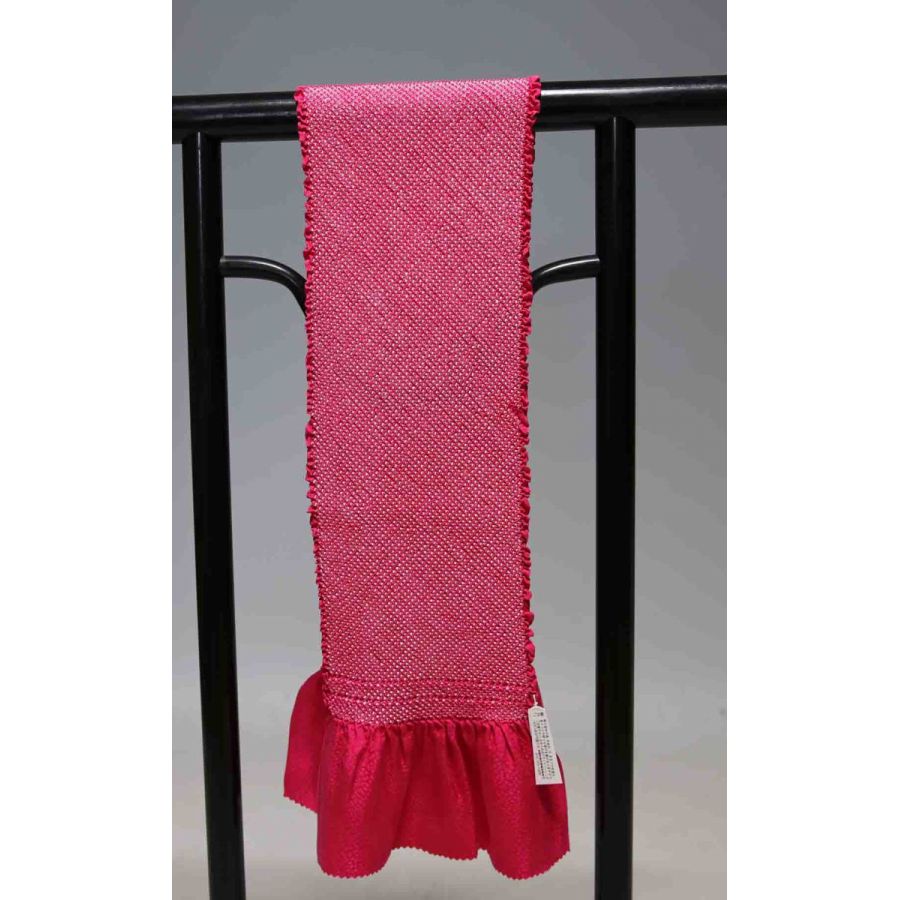 お買い得 七五三子供用正絹総絞り帯揚げ 極上品 T8560 訳あり品 クリックポスト発送 送料無料