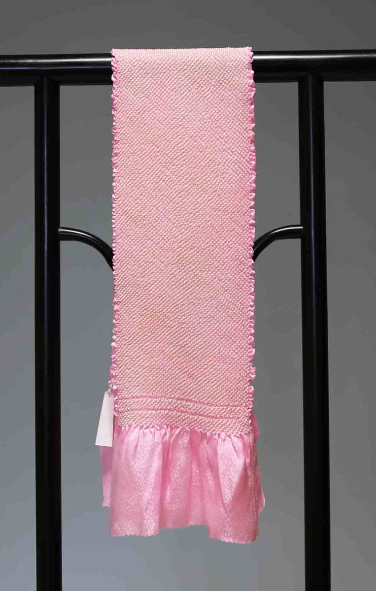 お買い得 七五三子供用正絹総絞り帯揚げ 極上品 T8572 訳あり品 クリックポスト発送 送料無料