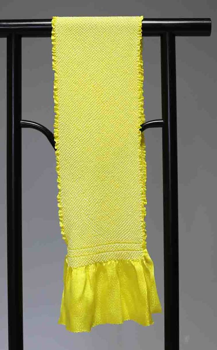 お買い得 七五三子供用正絹総絞り帯揚げ 極上品 T8576 訳あり品 クリックポスト発送 送料無料