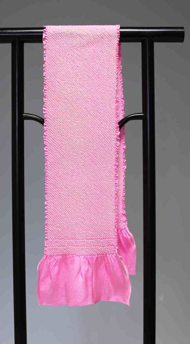 お買い得 七五三子供用正絹総絞り帯揚げ 極上品 T8578 訳あり品 クリックポスト発送 送料無料