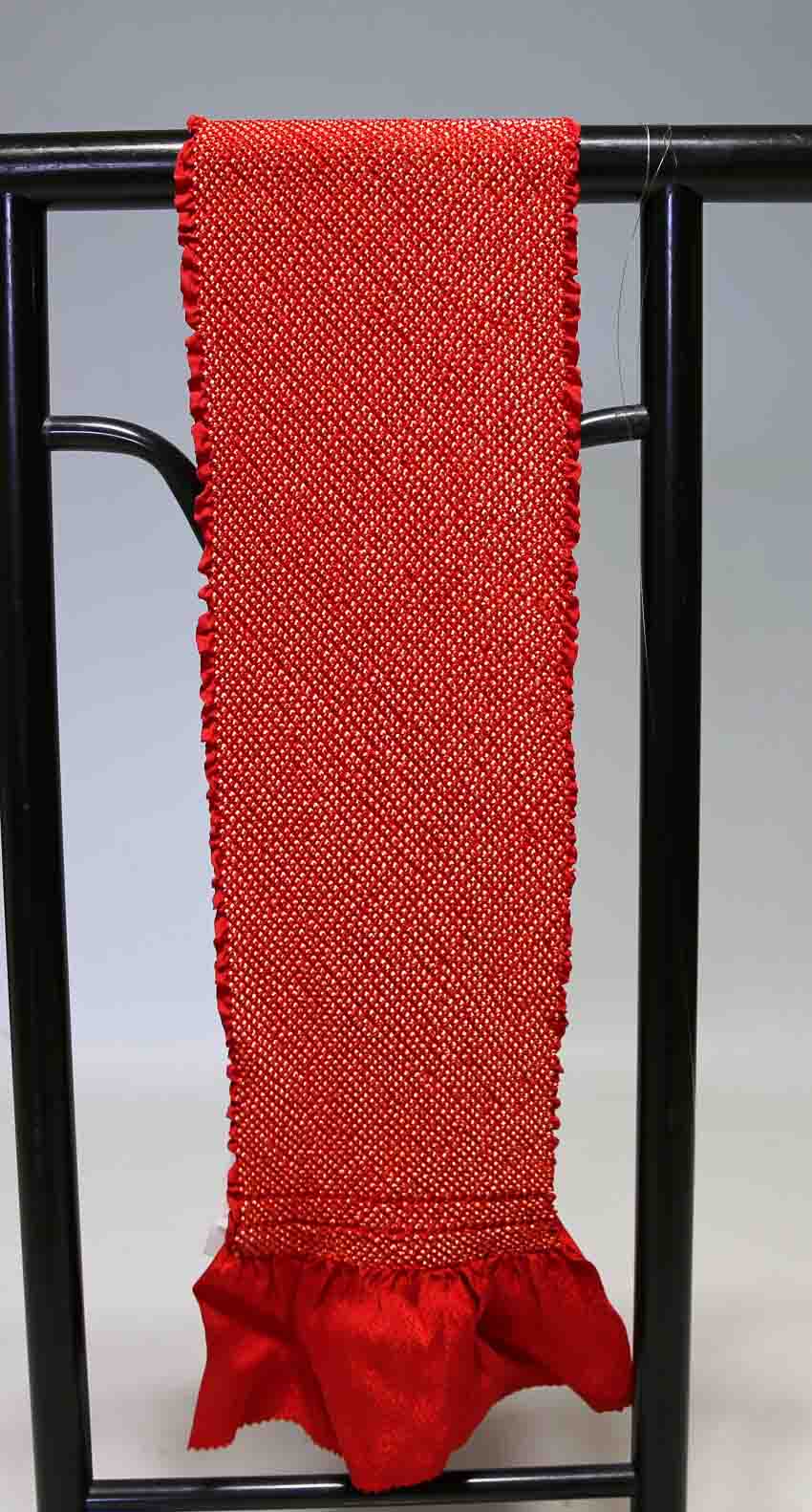 お買い得 七五三子供用正絹総絞り帯揚げ 極上品 T8599 訳あり品 クリックポスト発送 送料無料