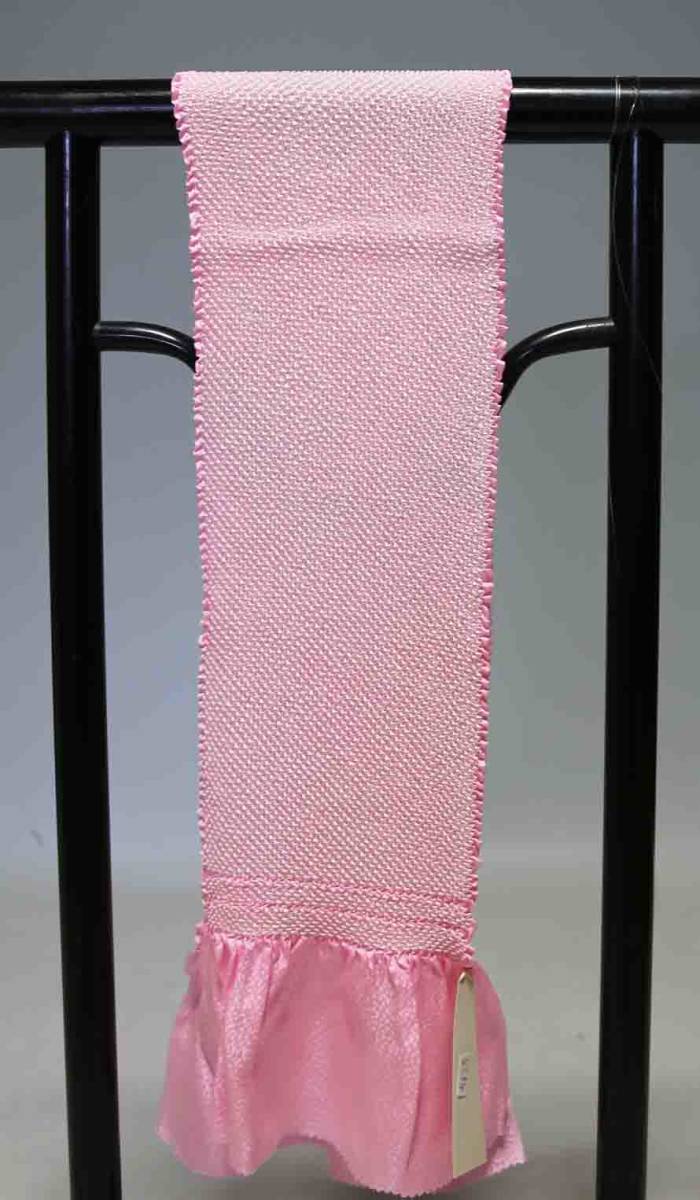 お買い得 七五三子供用正絹総絞り帯揚げ 極上品 T8594 訳あり品 クリックポスト発送 送料無料