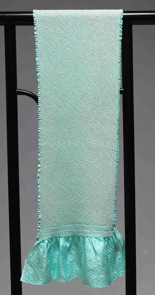 振袖用正絹総絞り帯揚げ (四つ巻き）ラメ入り　　未使用　2105　クリックポスト発送　送料無料