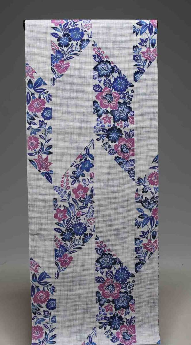 ゆかた地　反物　綿絽 日本製　3702