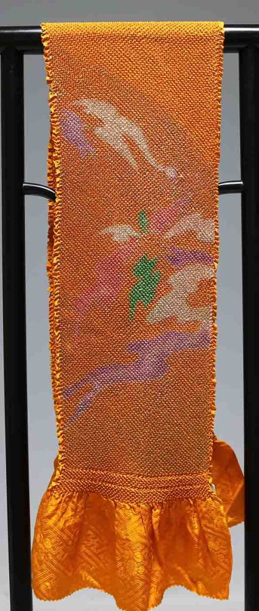 振袖用正絹総絞り帯揚げ 四つ巻き エバース 訳あり 8022 クリックポスト発送 送料無料