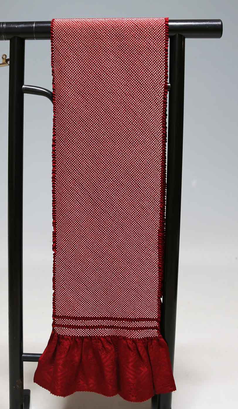 振袖用正絹総絞り帯揚げ　四つ巻き　　T0128　クリックポスト発送　送料無料