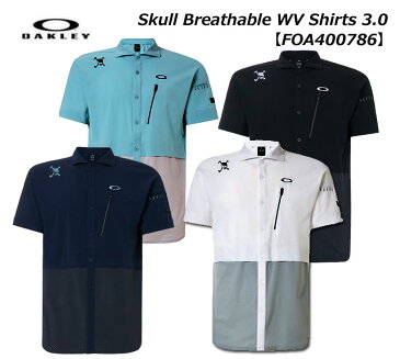 【5月1日はポイント5倍！23：59まで頑張ります。】【FOA400786】オークリー Skull Breathable WV Shirts 3.0 メンズ ゴルフ ウェア 半袖シャツ OAKLEY【2020年春夏モデル】【即納可】