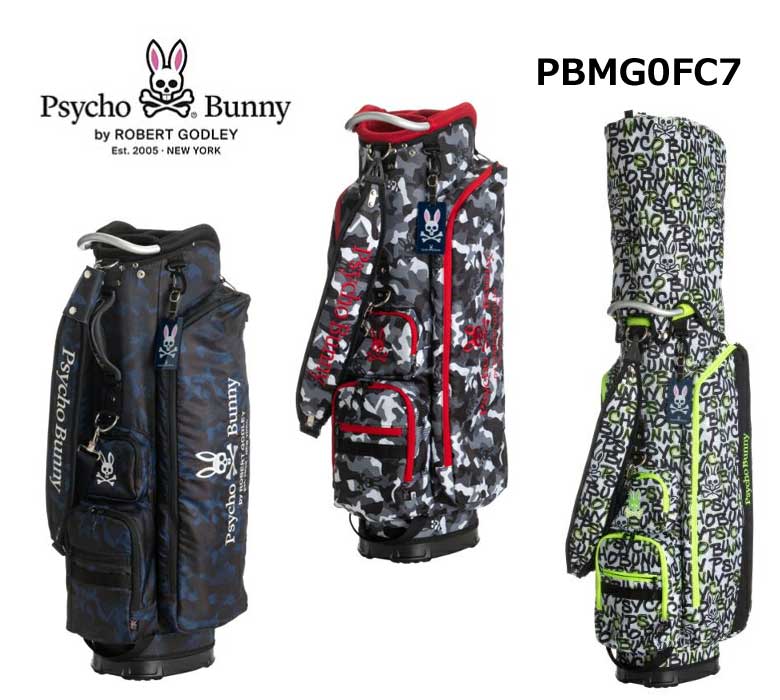 【◆】サイコバニー ゴルフ キャディバッグ PBMG0FC7スポーツ ポリフォニック POLYPHONIC軽量 カートバッグPsycho Bunny【2021年継続モデル】