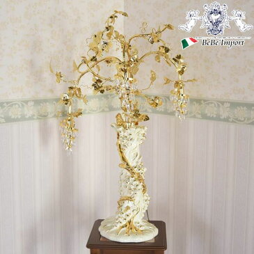 ランプ ベッドサイド CERAMICHI STELLE イタリア製 葡萄のランプ コードセント式 おしゃれ ヨーロピアン クリスタル エレガント 輸入 優雅 おしゃれ 輝き フロアランプ テーブルランプ 照明 イタリア 間接照明 クラシック