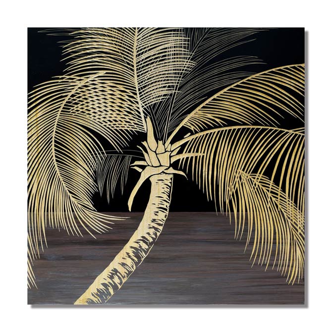 【クーポン配布中★ブラックフライデーSALE】 ウッド スカルプチャー アート 「 パーム ツリー （ BK+NP..