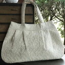 cotton flora コットンフローラ G2 ラウンドバッグ 【アンティーク調 ヨーロピアン クラシック エレガント レース ファブリック 刺繍 ファッション雑貨 白系雑貨】(4)