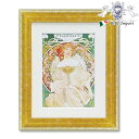 《クーポンで5%OFF★7/20まで》 ミュージアムアート アルフォンス ミュシャ 「 夢想 」 インテリア雑貨 インテリア小物 アート額 壁掛け 壁飾り かわいい おしゃれ 特殊ゲル加工