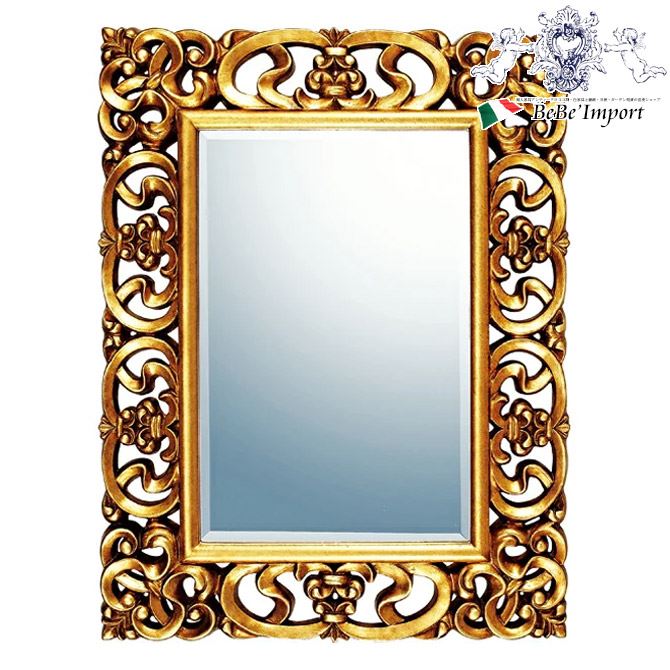 商品詳細 商品名グレース アート ミラー「プレミア(アンティークゴールド)」 サイズ（cm） 幅67×奥3.5×高さ87 材質ポリウレタン・MDF・3mmミラー 特記個性派アンティークミラー、存在感抜群のデコラティブなミラーです。 仕様壁掛...