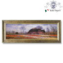 ミュージアムアート LLサイズ モネ 「 チューリップフィールド アット サッセンハイム 」 インテリア雑貨 アート額 壁掛け 壁飾り クロード モネ 特殊ゲル加工