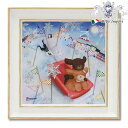 《クーポンで5%OFF★7/20まで》 なかの まりの 「 ちょっとそこまで 」 ゲルアートフレーム 額絵 壁掛け 壁飾り エレガント アート