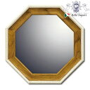 《5%OFFクーポン★店舗統合記念》 鏡 卓上ミラー 壁掛けミラー ナチュラル 八角ミラー ナチュラル ( Mサイズ ) インテリア雑貨 インテリア小物 コスメ...