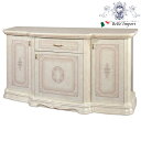 【22,700円OFF★創業祭】 サイドボード アンティーク家具 イタリア製家具 サルタレッリ アマルフィ AMALFI 白 輸入家具 ロココ調 収納家具 ヨー...