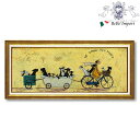 12/4(木)20:00〜【特別価格】 サム トフト 「 いぬタクシー 」 インテリア雑貨 アート額 アートフレーム 壁掛け