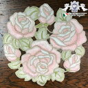 《10%OFFクーポン★店舗統合記念》 ヨーロピアン All Embroidery Rose 2 コースター 【アンティーク調 クラシック エレガント インテリ...