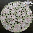 5/15まで【13%OFFクーポン】 ヨーロピアン All Embroidery Rose 2 ドイリー 30 【アンティーク調 クラシック エレガント インテ...