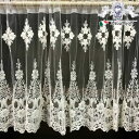《10%OFFクーポン★店舗統合記念》 ヨーロピアン wk0930 カフェカーテン 120×45 【アンティーク調 クラシック ロココ フレンチシック シャビー...