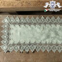 《10%OFFクーポン★店舗統合記念》 ヨーロピアン Olive テーブルセンター 35×70(オリーブグリーン)【アンティーク調 クラシック エレガント フレ...