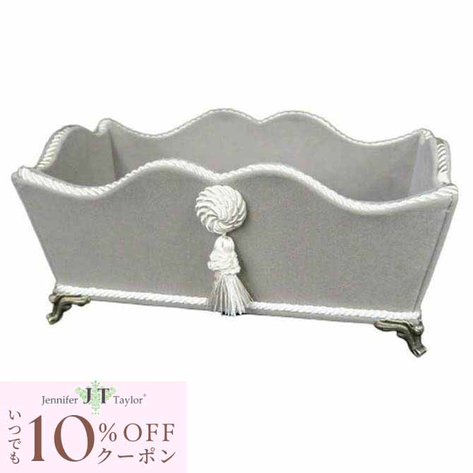 [10％OFFクーポン配布中!] 脚付小物入れ Velours-NGB ジェニファーテイラー【ベロア アンティーク調 ヨーロピアン クラシック ファブリック ブランド インテリア雑貨 小物入れ 小物収納のサムネイル