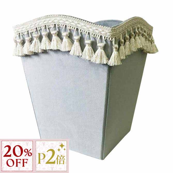 11/16(日)10:00から【20%OFFクーポン＋P2倍】 ダストBOX Velours-NLB ジェニファーテイラー ベロア アンティーク調 クラシック エレガント 輸入 インテリア デザイン雑貨