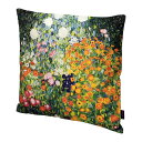 《クーポンで5%OFF★7/20まで》 クッションカバー 45×45cm おしゃれ 北欧 かわいい 可愛い 花 名画クッションカバー ( クリムト 「 フラワー...