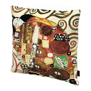 《クーポンで5%OFF★7/20まで》 クッションカバー 45×45cm おしゃれ 北欧 かわいい 可愛い 花 名画クッションカバー ( クリムト 「 抱擁 」...