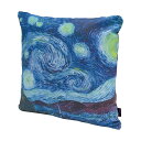 【8%OFF★創業祭】 クッションカバー クッション 綿 名画 クッションカバー ゴッホ 幅45cm 星月夜 オシャレ