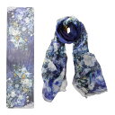 《クーポンで5%OFF★7/20まで》 ストール おしゃれ エレガント 花 フラワー 名画 ストール ( ルノワール 「 大きな花瓶 」 )