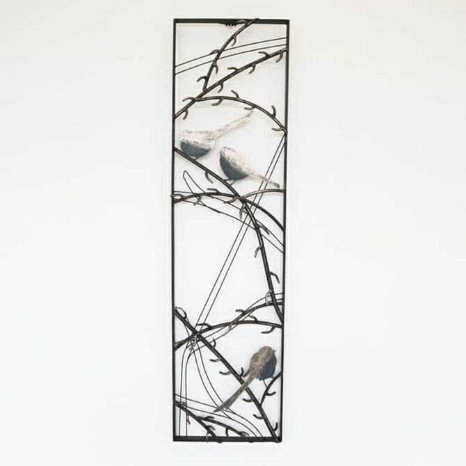 ［11/15まで★クーポンで1,480円OFF］ 壁飾り インテリア 北欧 アイアン壁飾り ウォールアートパネルB 壁飾り 鳥 ヨーロピアン アンティーク