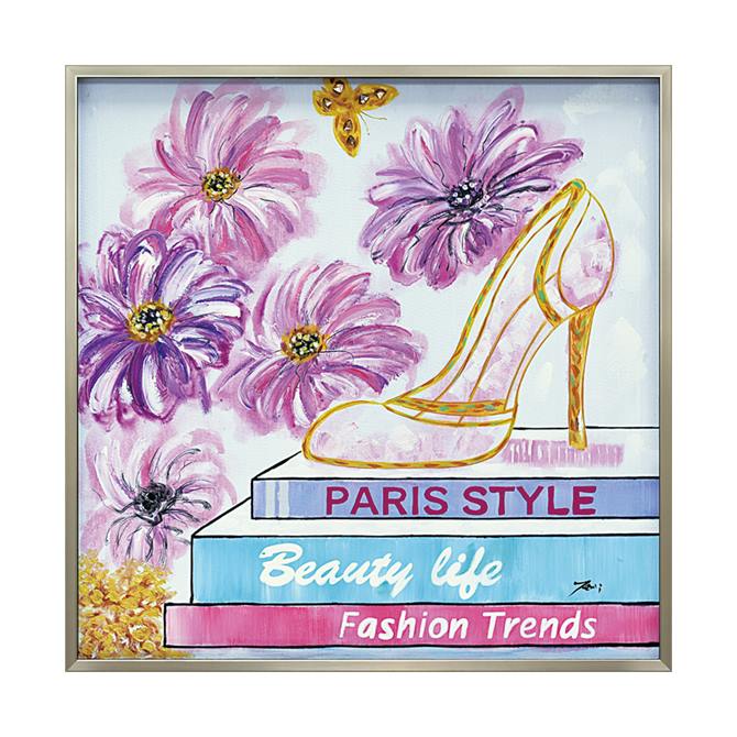 12/4(木)20時から★2,970円OFF★ 絵画 ハンドペイント アート キャンバス ガーリー かわいい オイル ペイント アート 幅83cm ビューティフ...