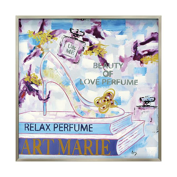 12/4(木)20時から★2,970円OFF★ 絵画 ハンドペイント アート キャンバス ガーリー かわいい オイル ペイント アート 幅83cm アートマリー...