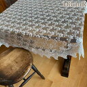 《クーポンで1,210円OFF★7/20まで》 レース ファブリック テーブルリネン テーブルクロス 143cmR rose the flrur ローズテフルー...