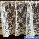 《10%OFFクーポン★店舗統合記念》 カーテン レース生地 布 レース カフェカーテン 45×120cm ロココ調 姫系 アンティーク調 ヨーロピアン ファブ...