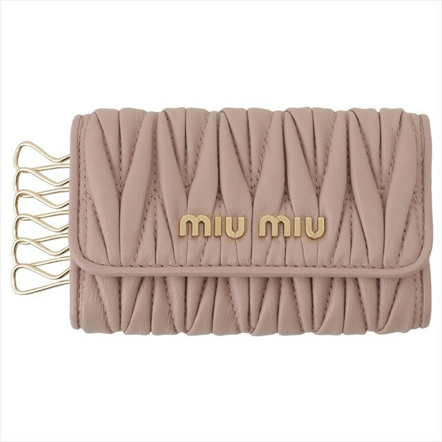 MIU MIU ミュウミュウ 5PG222 N88 F0D91 マテラッセ キルティング 6連キーケース ピンク レディース MATELASSE 【bkmi00031l】