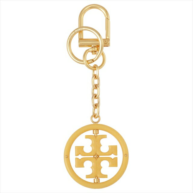 Tory Burch トリーバーチ 83042 723 SUN ダブルT ロゴ キーリング キーホルダー バッグチャーム ゴールド レディース RESIN LOGO KEY RING 【bktb00194l