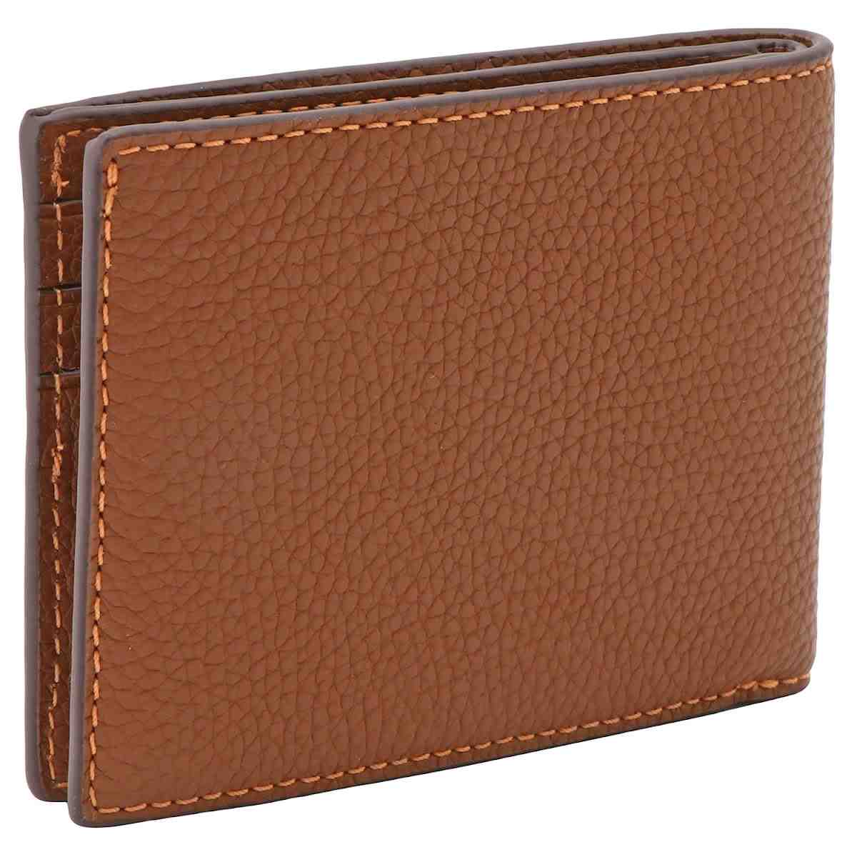 COACH コーチ C6701 TI0 二つ折り財布 小銭入れ無し ダークサドル メンズ SLIM BILLFOLD WALLET 【bwco01023m】