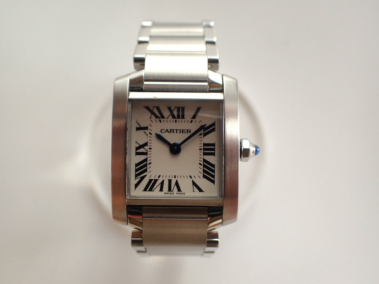 【中古】 Cartier カルティエ　カルティエ タンク フランセーズ　レディース　Vintage ヴィンテージ　時計　美品【送料無料】