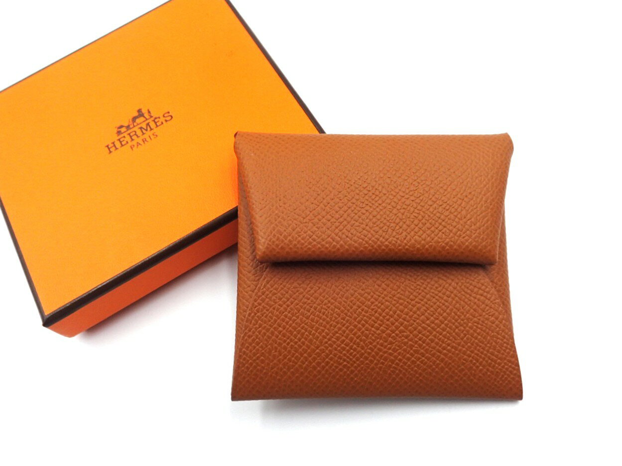 【極美品】HERMES エルメス バスティア ゴールド（ブラウン）【送料無料】