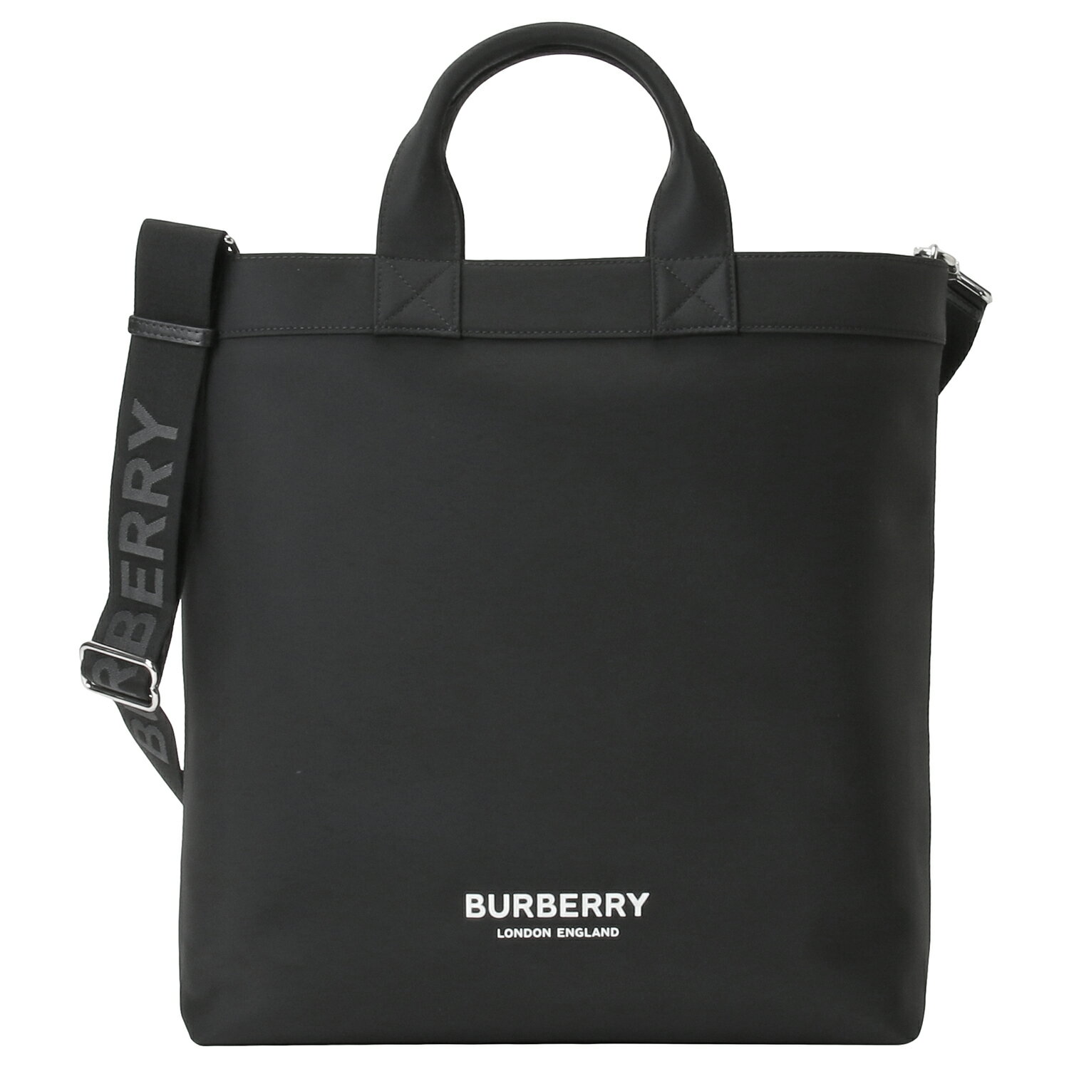 BURBERRY バーバリー 8063497 A1189 ロゴプリント アーティ トートバッグ 2WAY ショルダーバッグ ブラック メンズ ユニセックス ML ARTIE PN9【bbbu00140m】