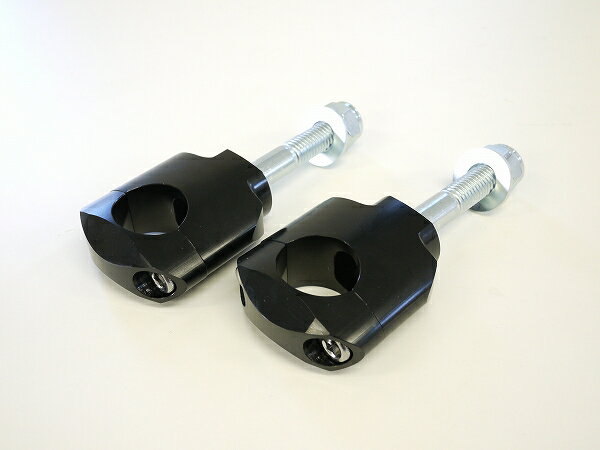 テーパーハンドル用クランプ変換キット黒R 22.2mm-28.6mm バイク オートバイ [RM12...