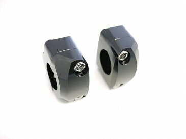 テーパーハンドル用クランプ変換キット黒 22.2mm-28.6mmモンキーゴリラエイプ50エイプ100 XR50 XR100モタードXR250 XR400 CRM250R FTR250 XLR250 XL230 TLM CRF50 CRF250 CRF450 XR650 XR230TTR50 TTR250 PW50 DT50 XTZ125 WR125 WR250 DT200セローTT250R