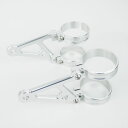 φ54 φ52 φ50 ヘッドライトステー アルミビレット 銀 54mm 52mm 50mm 倒立フォーク バイク オートバイ